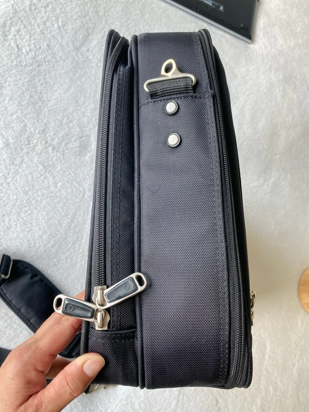 Samsonite Laptop Case Black Soft Shoulder Bag Travel Briefcase Carry on
